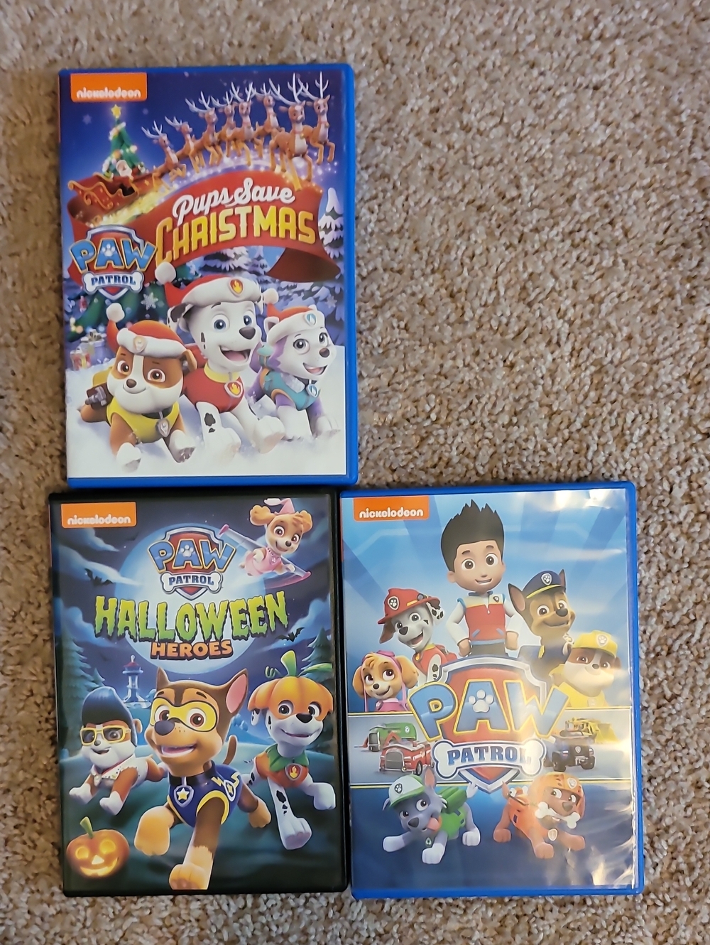 PAW Patrol, Paw Patrol Pups Save Christmas And Paw Patrol Halloween Heroes DVDs